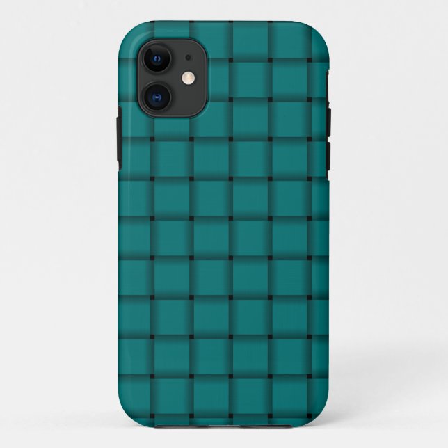 Large Weave - Teal Case-Mate iPhone Case (Back)