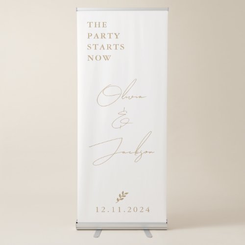 Large Wedding Sign Pull_up Banner