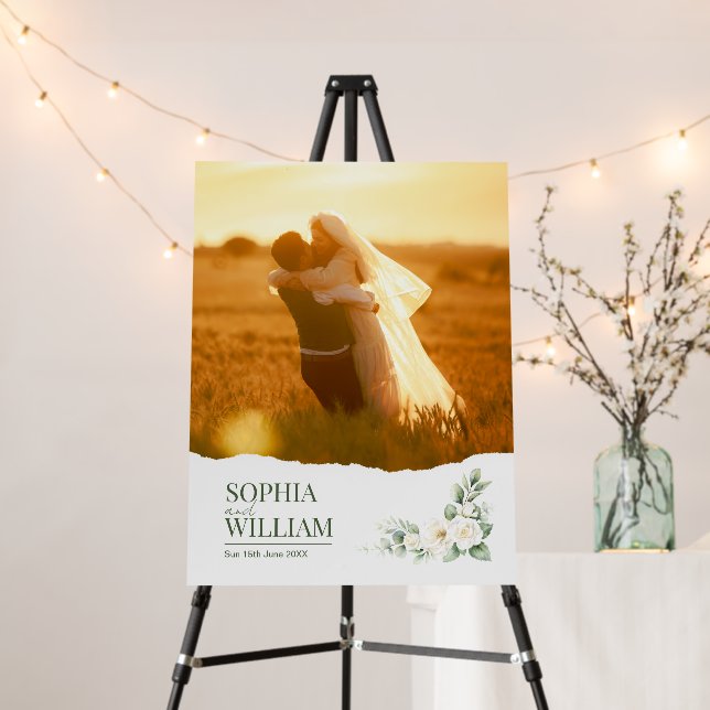 Large Wedding Welcome Sign (In Situ (Stand))