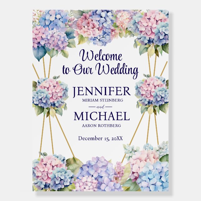 Large Wedding Welcome Sign (Front)
