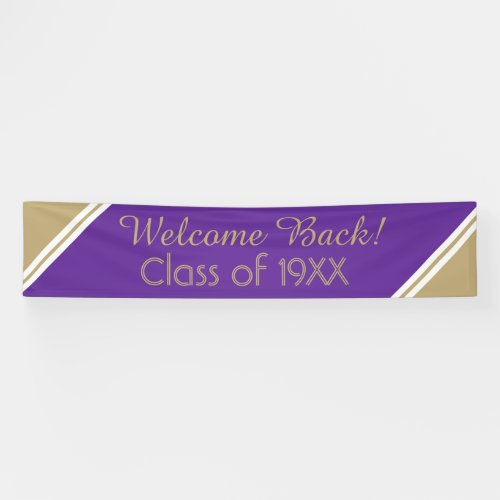 Large Welcome back class reunion Banner