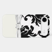 large white and black bold damask Case-Mate iPhone case (Back (Horizontal))