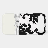 large white and black bold damask Case-Mate iPhone case (Back (Horizontal))