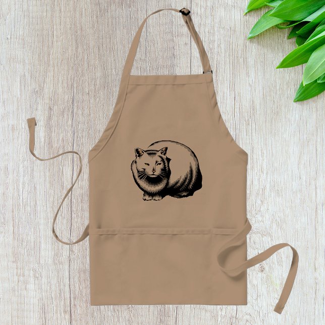 Large White Cat Apron (Creator Uploaded)