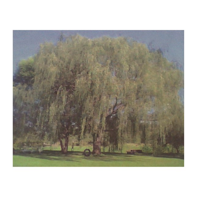 Large willow tree wood wall decor (Front)