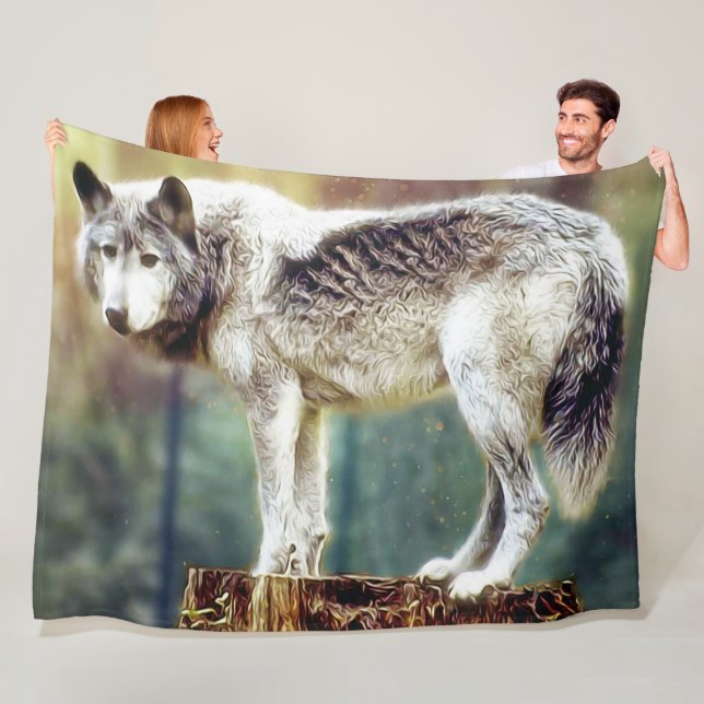 Large Wolf Blanket (S,M,L sizes) (In Situ)