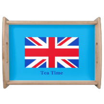 Large Wooden Serving Tray for Tea