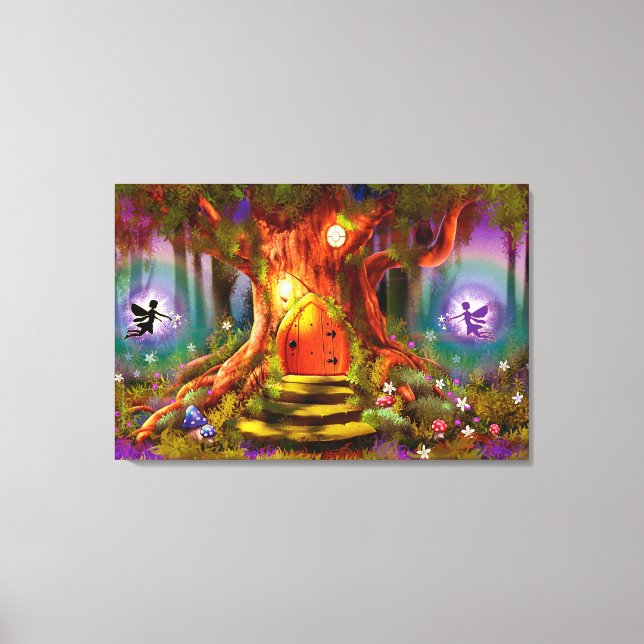 Large Wrapped canvas The Magic Tree Print (Front)
