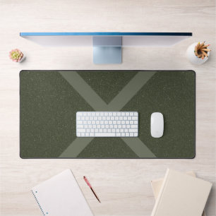 Large X Moss Green Desk Mat Customizable