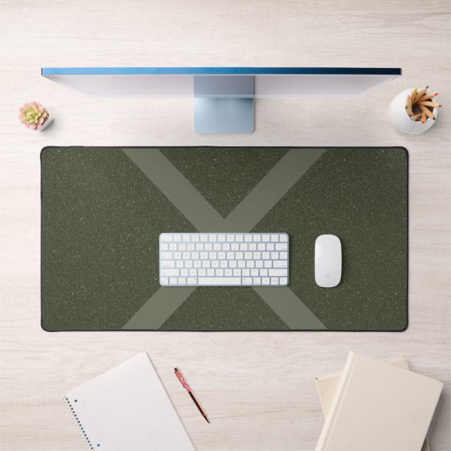 Large X Moss Green Desk Mat Customizable (Office 1)