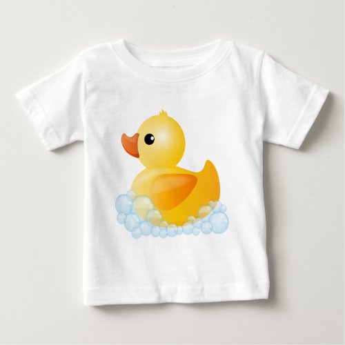 Large Yellow Duck Baby T_Shirt