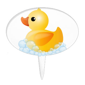 Large Yellow Duck Cake Topper