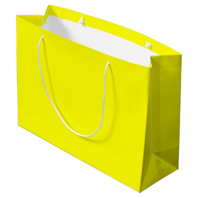 Large Yellow Gift Bag (Back Angled)