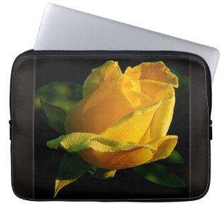 Large Yellow Rose Laptop Sleeve