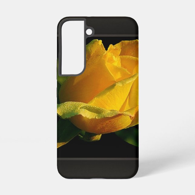 Large Yellow Rose Samsung Galaxy Case (Back)