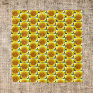 Large Yellow Sunflower Floral Bandana