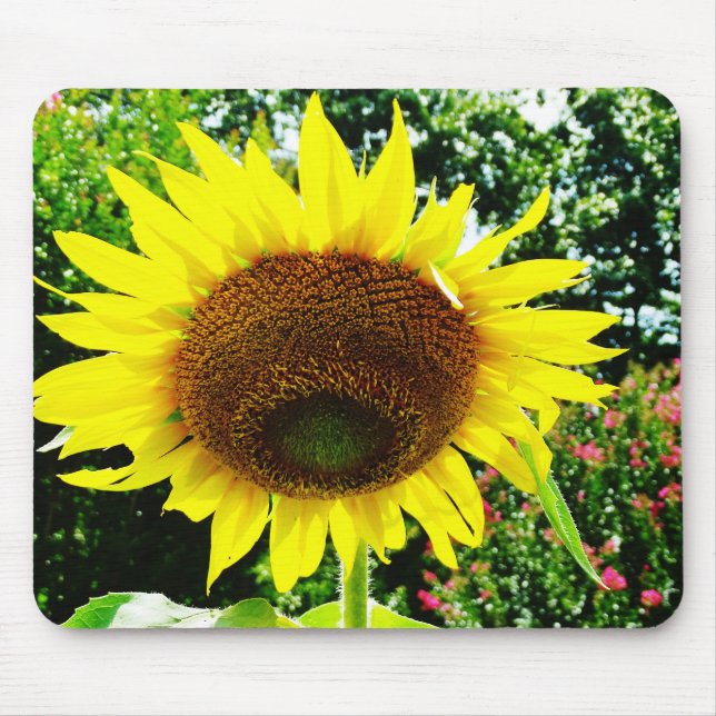 Large yellow Sunflower Mouse Pad (Front)