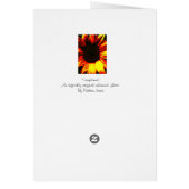large yellow sunflower photographic art original (Back)