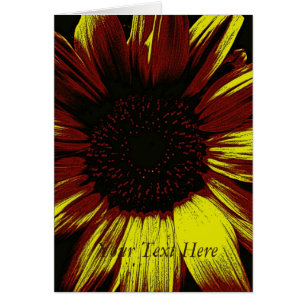 large yellow sunflower photographic art original cards