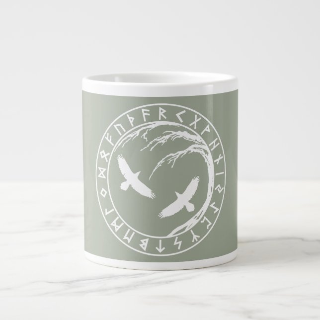 Large Yggdrasil Futhark Mug (Front)