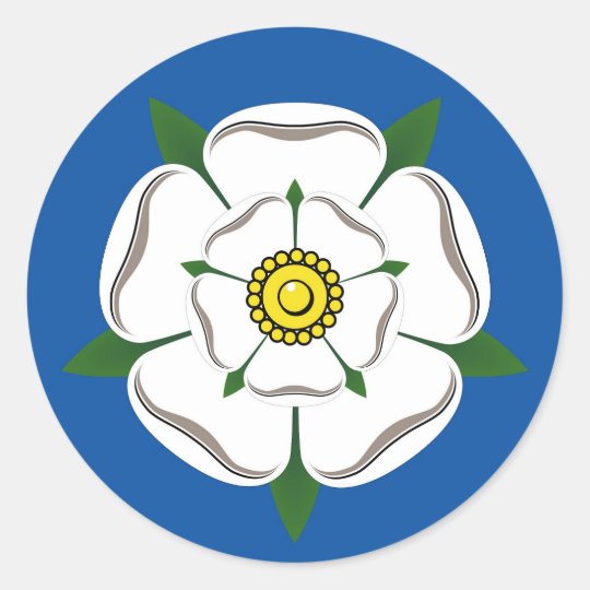 Large Yorkshire White Rose Stickers | Zazzle.com