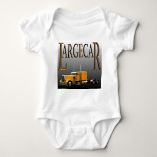 Largecar Blk Baby Bodysuit