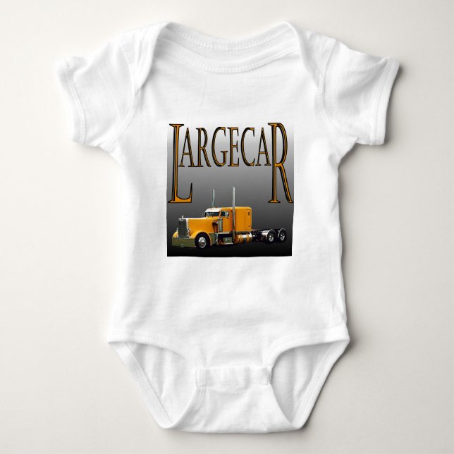 Largecar Blk Baby Bodysuit (Front)