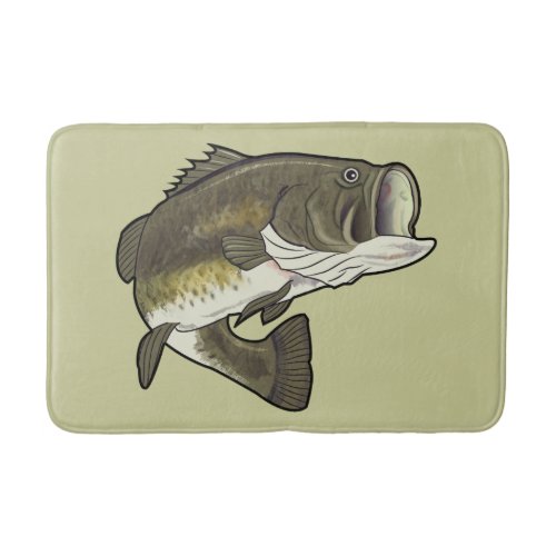 Largemouth Bass Bathroom Mat