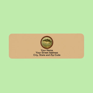 Largemouth Bass Burlywood Labels