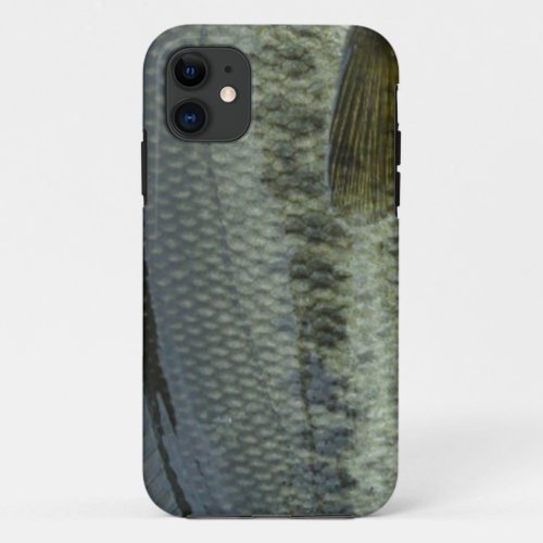 Largemouth Bass by Patternwear Fly Fishing iPhone 11 Case