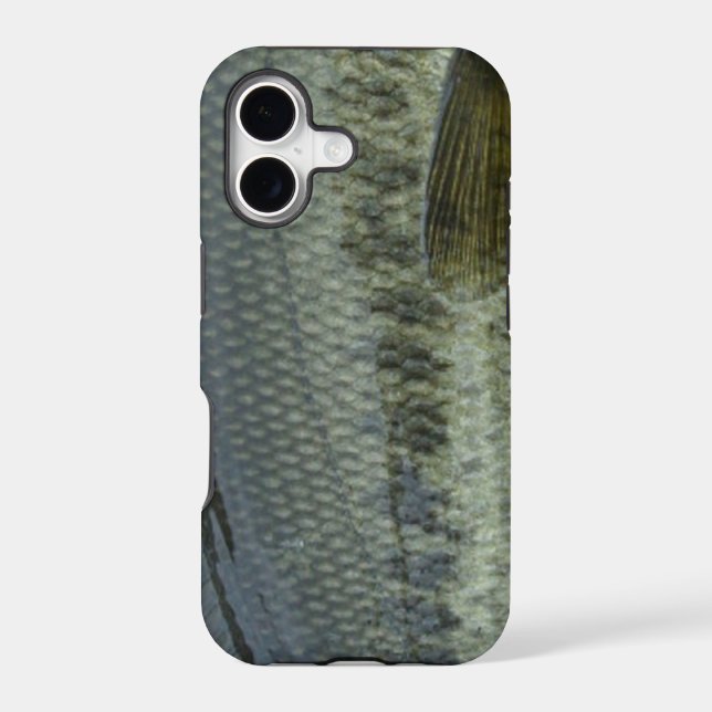 Largemouth Bass by Patternwear© Fly Fishing Iphone Case (Back)