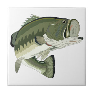 LARGEMOUTH BASS CERAMIC TILE
