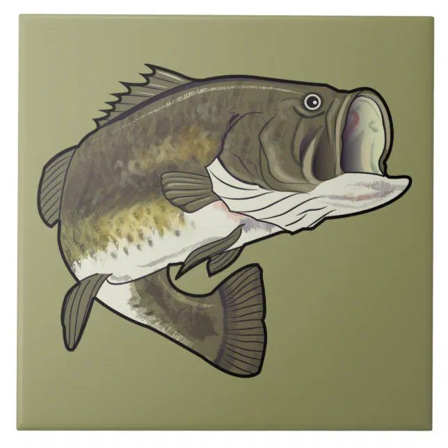 Largemouth Bass Ceramic Tile Zazzle