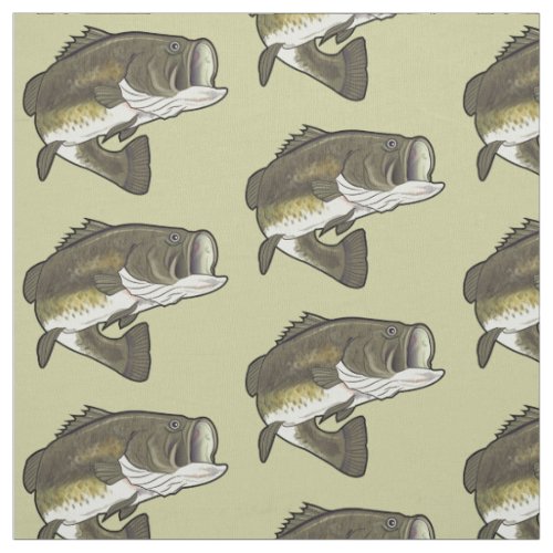 Largemouth Bass Fabric