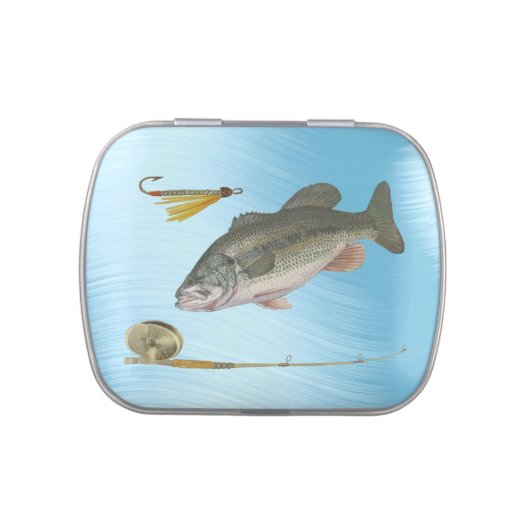 LARGEMOUTH BASS FISHING-CANDY TIN (Top)