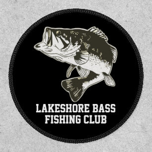 Bass Fishing sport Fish Lure Hook patch Iron on Logo Vest Jacket cap Hoodie  Backpack Patch Iron On/sew on patch : : Home