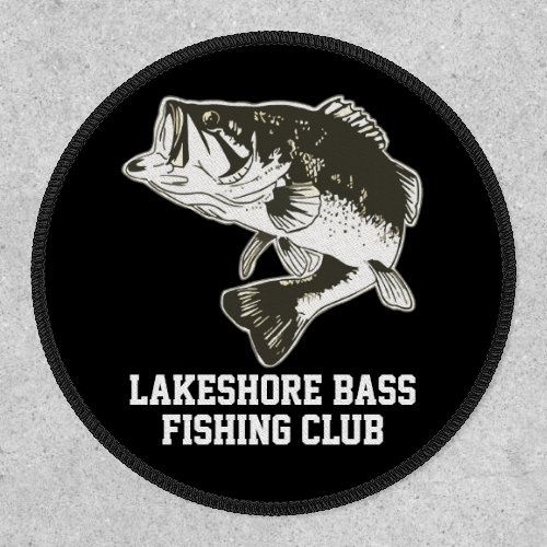 Largemouth Bass Fishing Club Sports Tournaments Patch