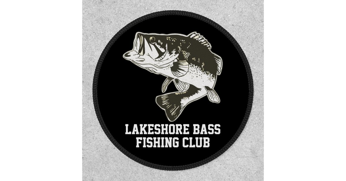 Largemouth Bass Fishing Club Sports Tournaments Patch