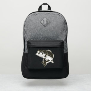 Largemouth Bass Fishing Fisherman Cool Port Authority® Backpack