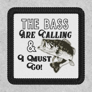 Bass Fishing sport Fish Lure Hook patch Iron on Logo Vest Jacket cap Hoodie  Backpack Patch Iron On/sew on patch : : Home