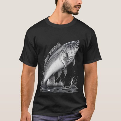 Largemouth Bass Fishing Hunting Bigmouth Bass T_Shirt