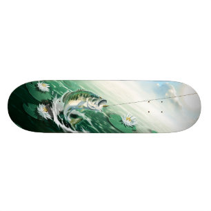 Largemouth Bass Fishing Skateboard Deck
