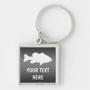 Largemouth Bass Fishing template Keychain