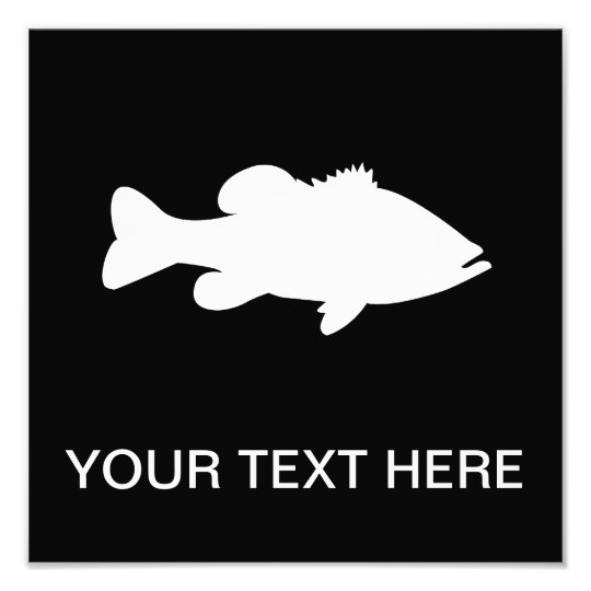 Largemouth Bass Fishing template Photo Print | Zazzle.com