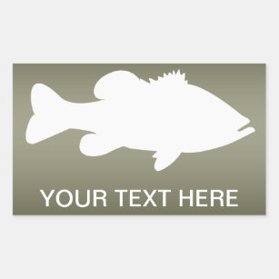 fingerz Creative Large Mouth Bass Fish Fishing Graphics 3D Sticker