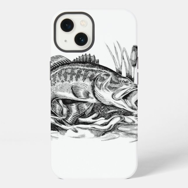 Largemouth Bass Iphone Case (Back)