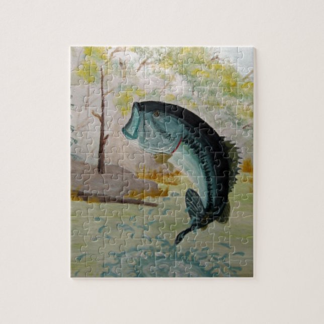 Largemouth Bass Jigsaw Puzzle (Vertical)