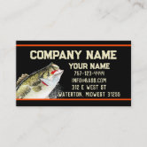 Fish & Hook, Fisherman, Fishing and Tackle Store Business Card, Zazzle