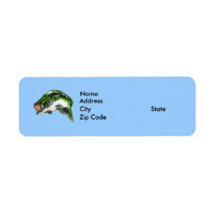 Largemouth bass, label