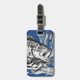Largemouth Bass Luggage Tag